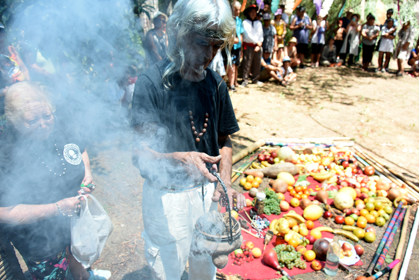 Ñemongaraí, bendición de los frutos maduros en Punta Querandí
