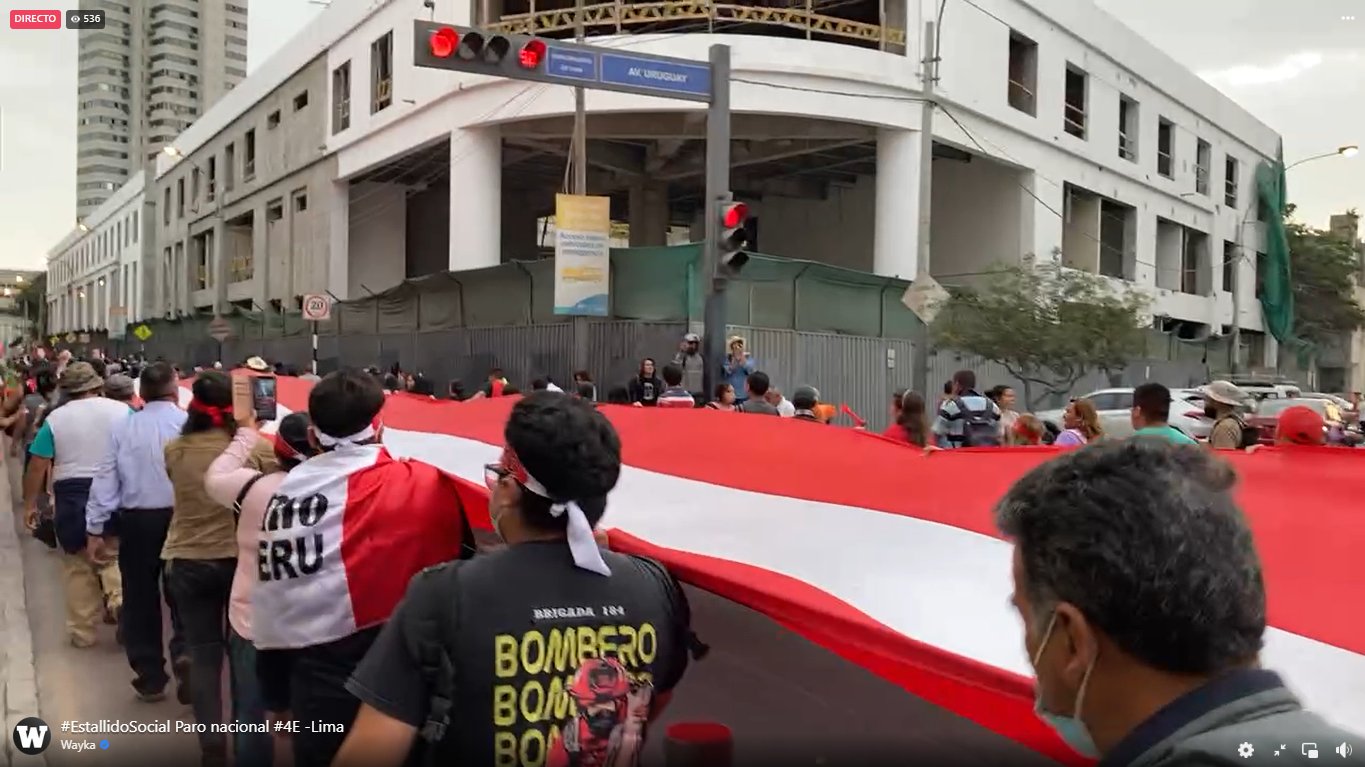Perú: continúan las movilizaciones contra el Gobierno de Dina Boluarte