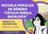 Abre una Escuela Popular de Género con el nombre de Cecilia Basaldúa