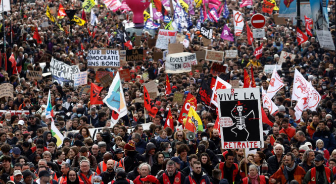 Francia: El 70% de la población y el 92% de los trabajadores activos se oponen a la reforma previsional de Macron