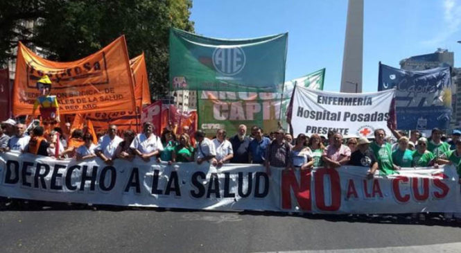“La situación de los y las trabajadoras de la salud continúa en un imparable deterioro”
