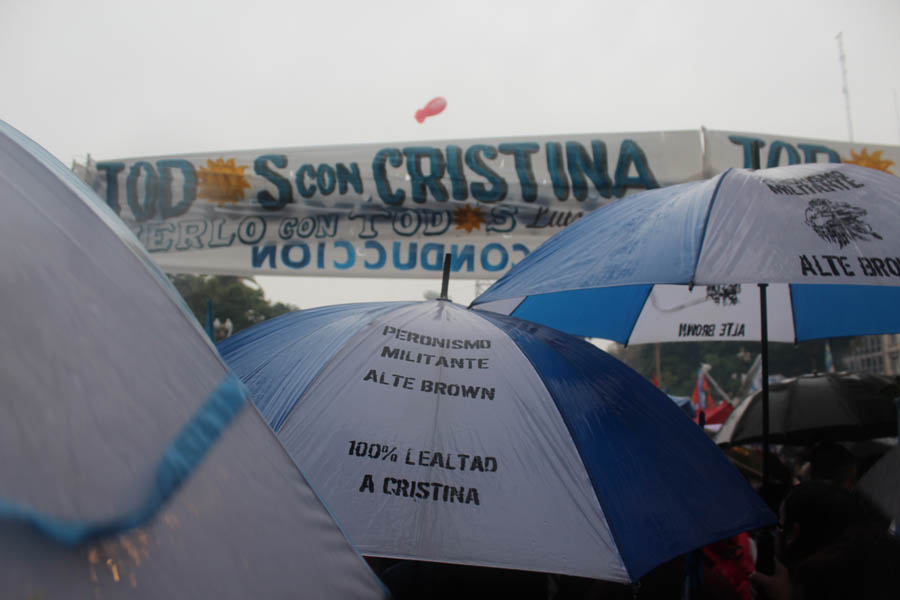 Cristina Fernández de Kirchner en Plaza de Mayo
