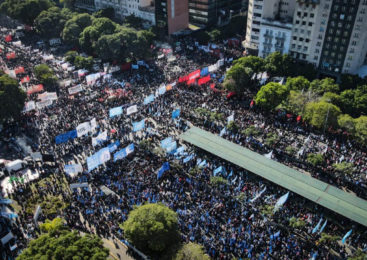 Gran marcha unitaria contra el ajuste y el FMI