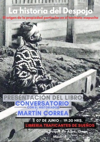 Madrid: Presentación del libro La historia del despojo de territorios mapuche