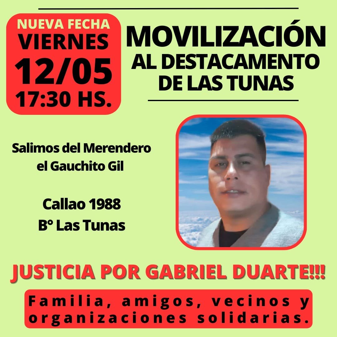 Tigre: movilizarán reclamando justicia por Gabriel Duarte