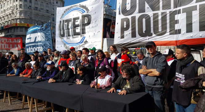 Confluencia de movimientos: la Unidad Piquetera y la UTEP anuncian jornada de lucha