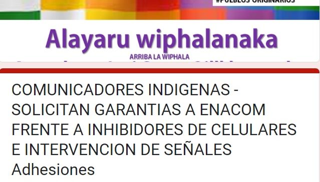 Comunicadores indígenas solicitan al ENACOM garantías para cobertura del derecho a la protesta de las comunidades indígenas en Jujuy