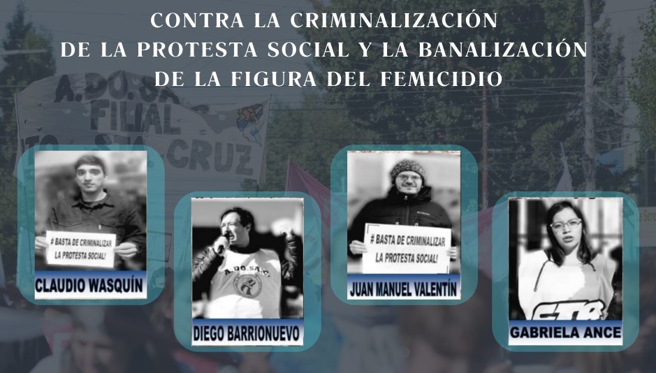 Campaña de junta de firmas contra la criminalización de docentes en Santa Cruz