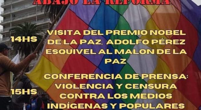 3er Malón de la Paz: Pérez Esquivel y comunicadores indígenas realizarán conferencia frente a Tribunales