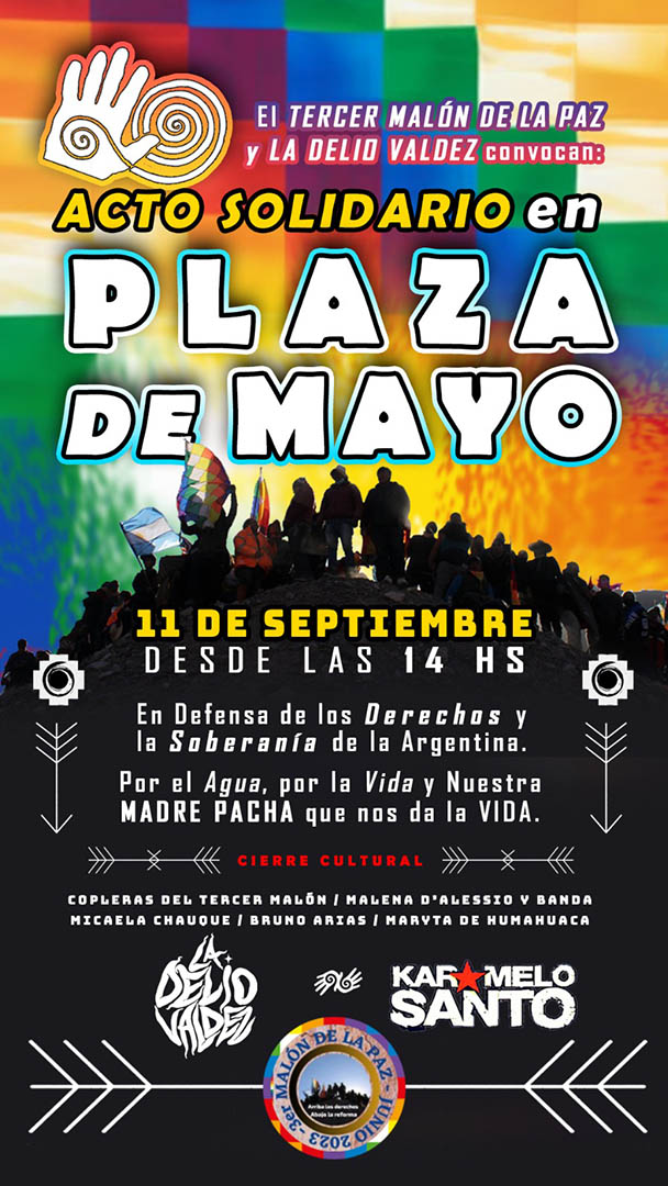 Festival en Plaza de Mayo en defensa de los Derechos y la Soberanía