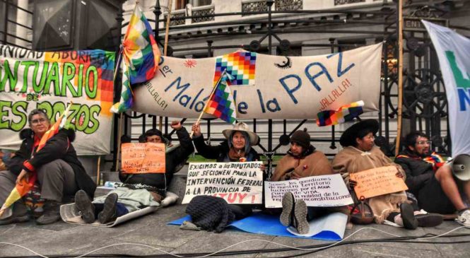 El Tercer Malón de la Paz cumple ocho días de huelga de hambre en las puertas del Congreso