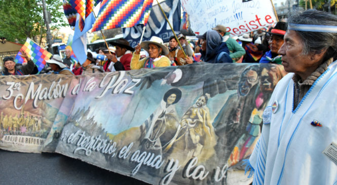 Marcha del Contrafestejo por el 12 de octubre