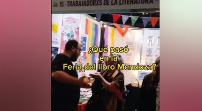 Agredieron stand de Feria del Libro de Mendoza por contenidos LGBT y feministas