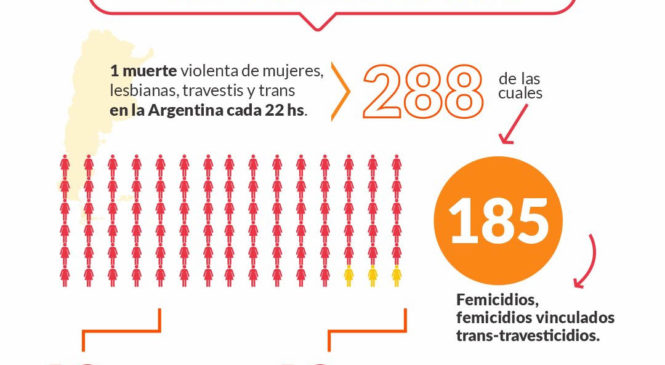 Argentina: 288 muertes violentas de mujeres, travestis – trans en nueve meses