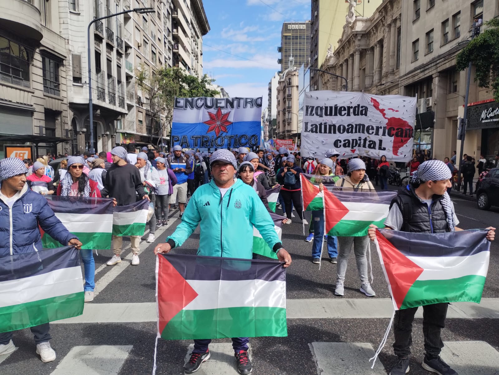 Organizaciones populares se movilizaron en solidaridad con la población de Gaza