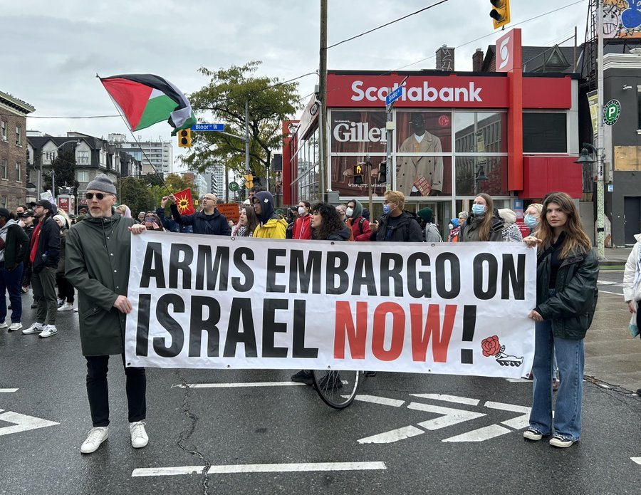 Sindicatos de todo el mundo boicotean el suministro de armas a Israel