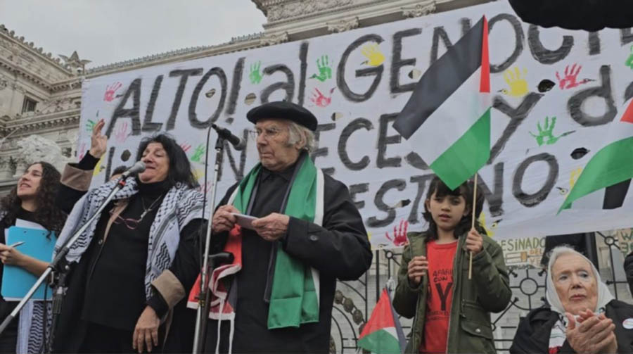 CABA: Multitudinaria manifestación contra el genocidio sionista