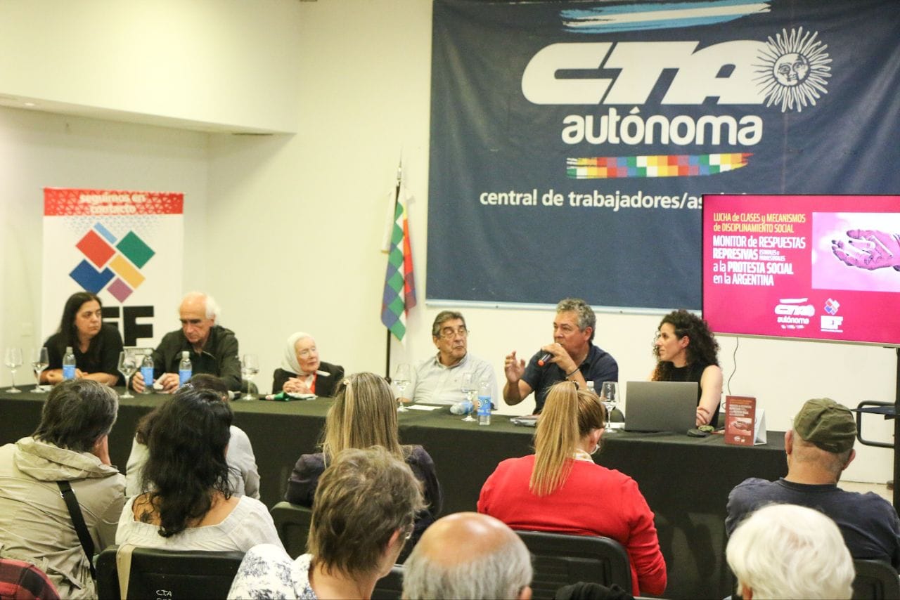 La CTA Autónoma presentó el Monitor de Respuestas Represivas a la protesta social