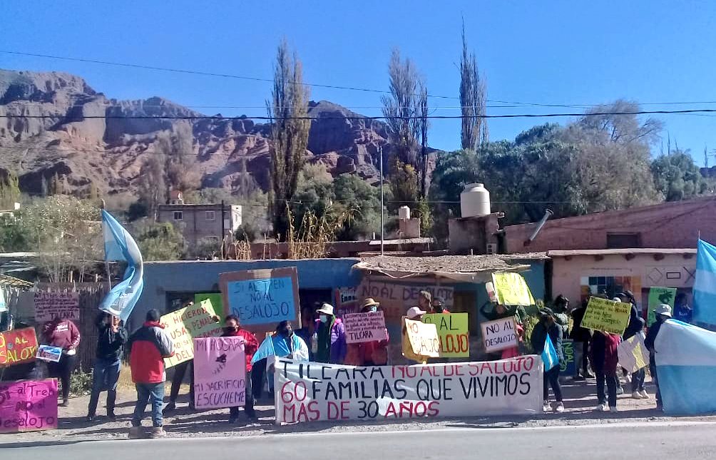 Tilcara: Familias resisten a un desalojo en Barrio Estación