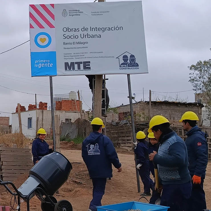Córdoba: Cooperativas de trabajo en estado de alerta el desfinanciamiento para las obras de urbanización de barrios populares