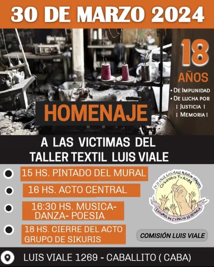 18 años de impunidad por la masacre del taller textil de Luis Viale