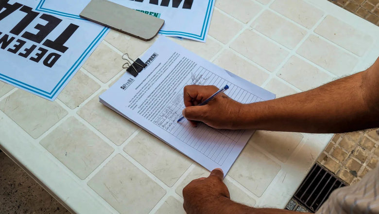 Trabajadores de Télam juntan firmas en apoyo al proyecto de ley por una agencia federal