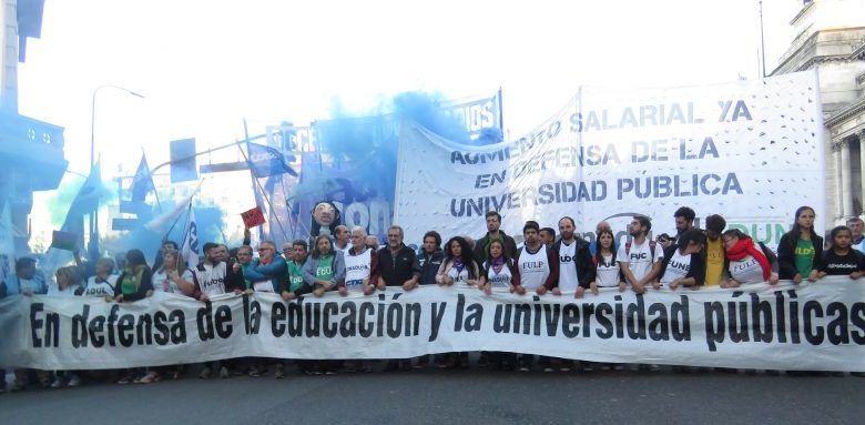 Las universidades se organizan para la marcha federal del 23 de abril