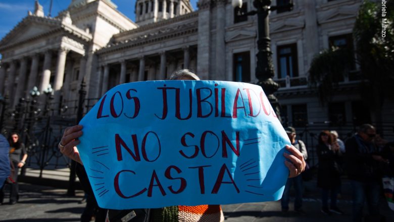 Las organizaciones de jubilados y jubiladas marchan el miércoles contra el veto de Milei