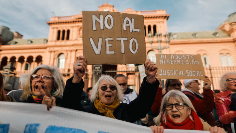 Veto al aumento jubilatorio: “Planteamos gravedad institucional”