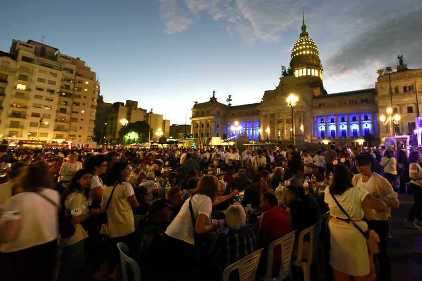 Navidad frente al Congreso