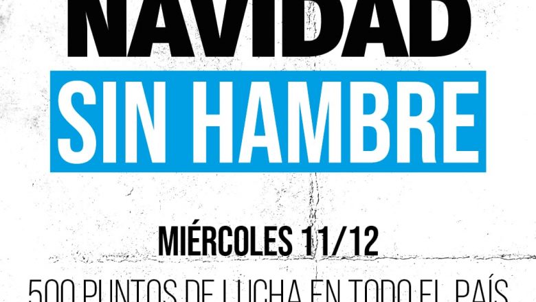 Jornada de lucha nacional por una Navidad sin Hambre