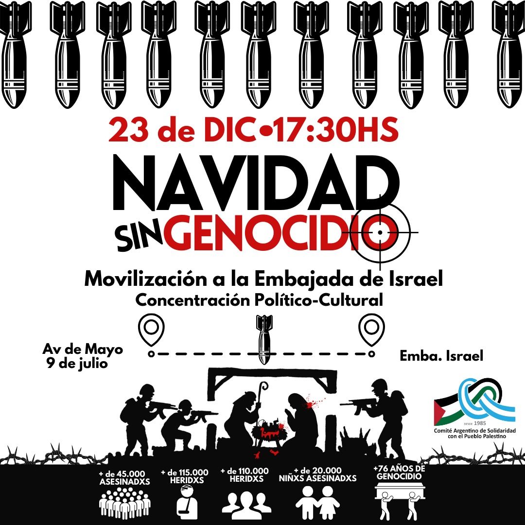 Buenos Aires_Palestina: Solidaridad sin fronteras por Navidad sin genocidio