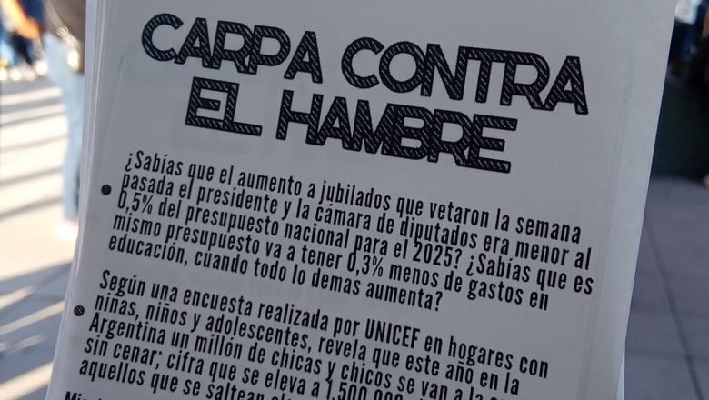 Carpa contra el Hambre para enfrentar el ajuste en Tigre