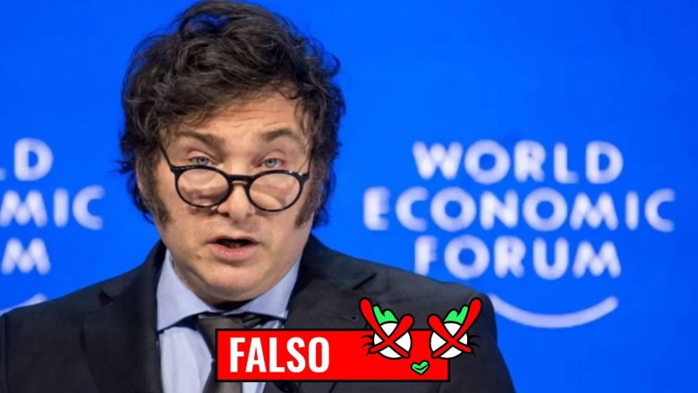 Son FALSOS todos los dichos de Milei sobre diversidad sexual en Davos 2025