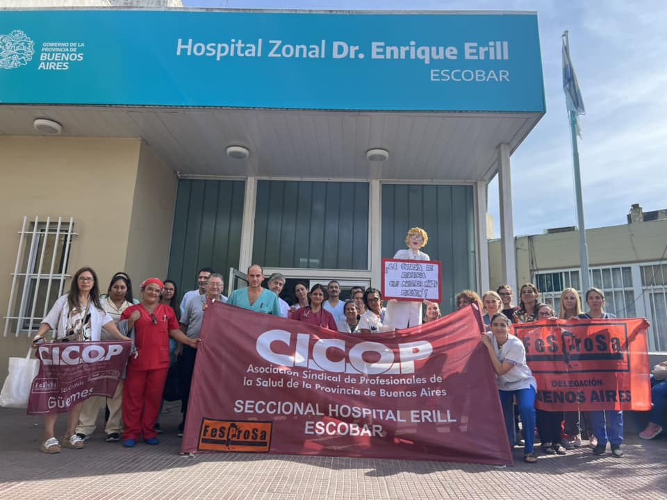 Una comitiva de Cicop-Erill expuso en una reunión con el Ministerio de Salud bonaerense la situación crítica que atraviesa el hospital de Escobar