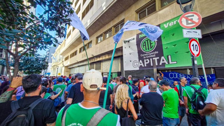 ATE protestó en Capital Federal contra la nueva ola de despidos y profundizará el conflicto