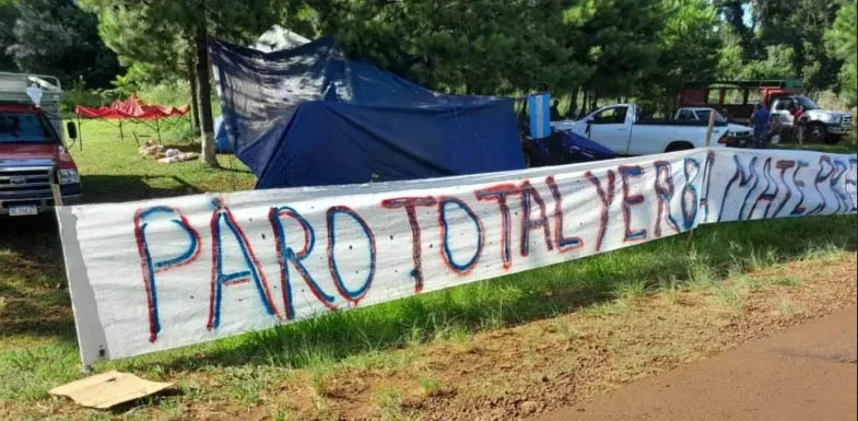 Misiones:  Se agrava el conflicto de trabajadores y productores yerbateros