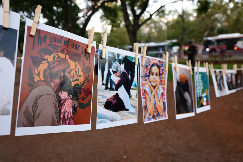 Buenos Aires: acto por Palestina frente a la Embajada de EEUU