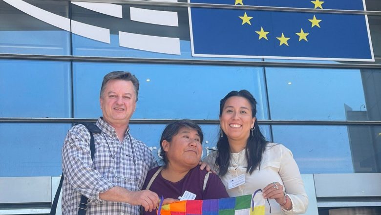 Denunciando en Europa desastres extractivistas en nuestro país