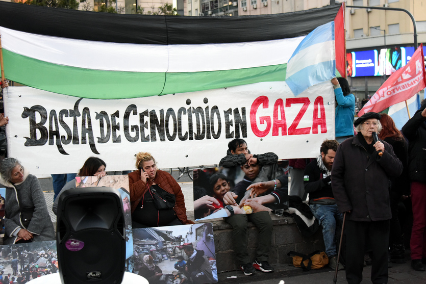 “No en nuestro nombre”: repudio a la complicidad de Milei con el Estado genocida de Israel