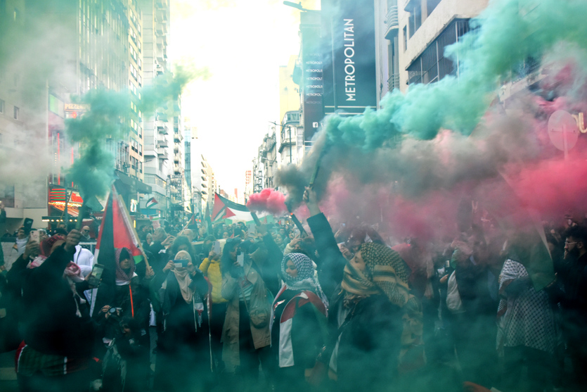 Solidaridad en Buenos Aires con la Marcha Global a Gaza