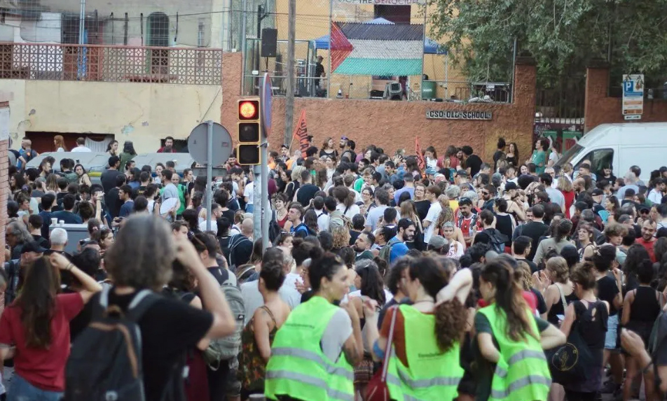 Catalunya: El barrio contra el desalojo masivo es defensa de la Barcelona popular