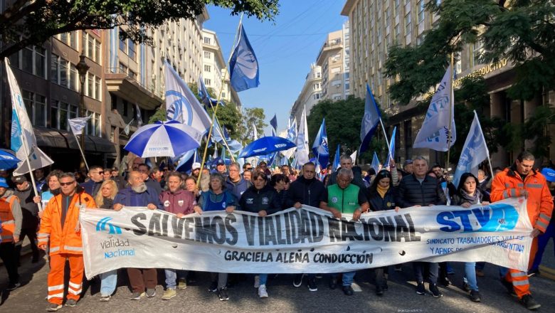 Trabajadores de Vialidad realizaron una jornada nacional en defensa del organismo