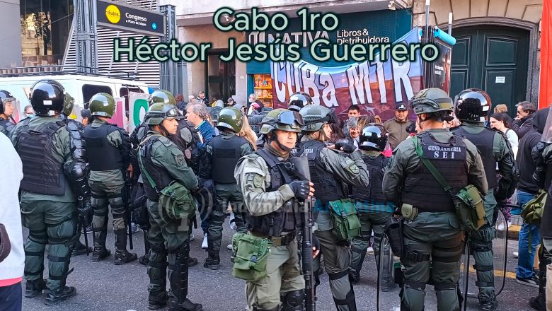 El rostro del represor que le disparó a Pablo Grillo: Gendarme Héctor Guerrero