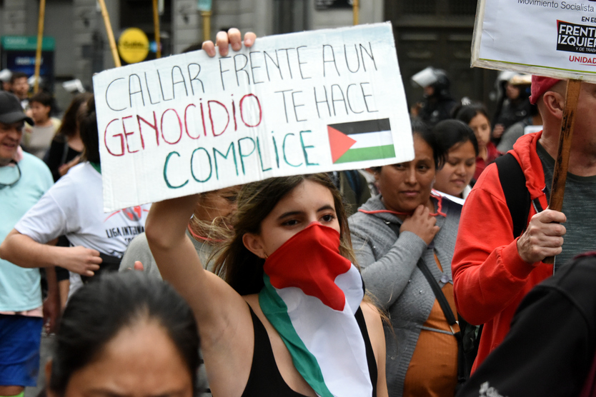 Solidaridad con Gaza: “No es guerra, es un genocidio”