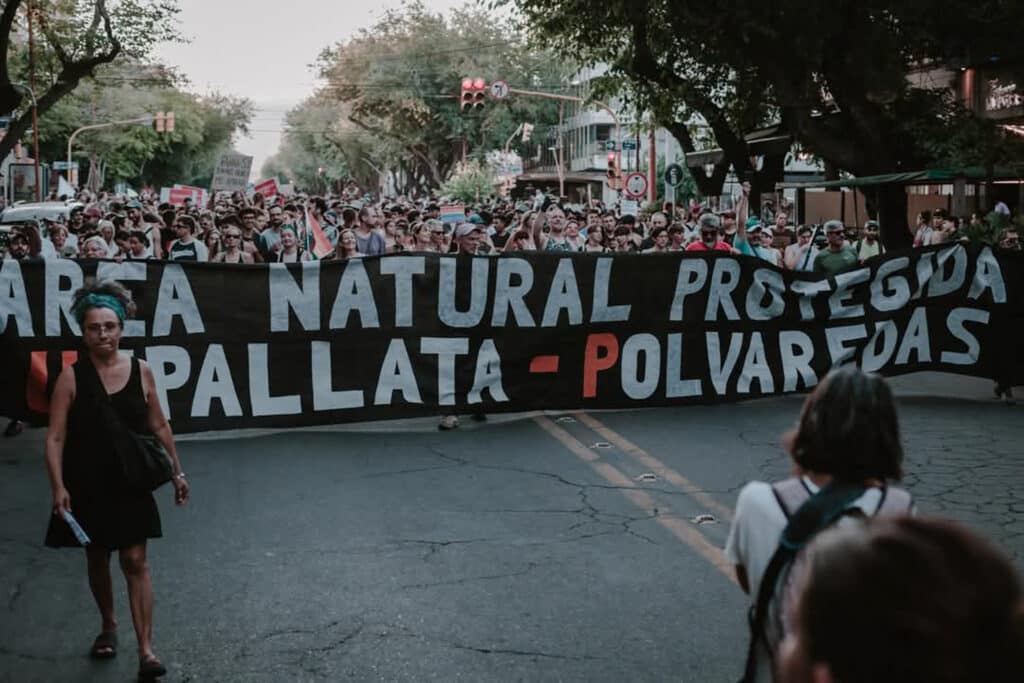 Mendoza: represión y detenciones en protesta contra la instalación de la minera San Jorge